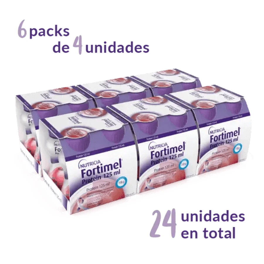 Fortimel Protein Red Berries, 24x125ml: ceny i cechy