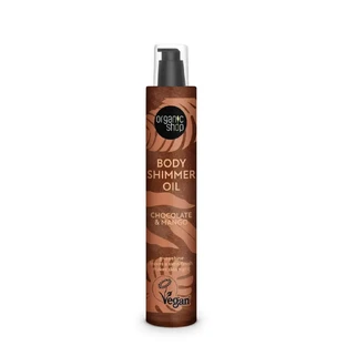 Organic Shop Olio scintillante per il corpo al cioccolato e al mango, 100 Ml
