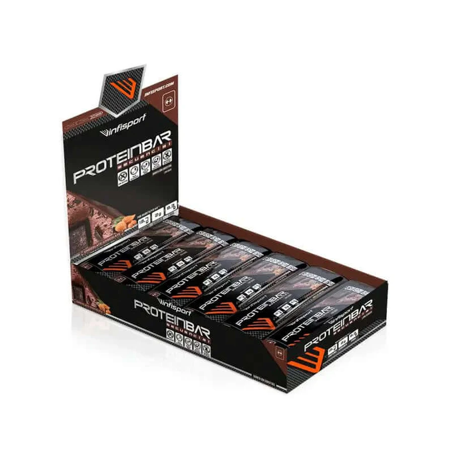 INFISPORT Eiwitreep dubbele chocolade 22 stuks x 40 gr.