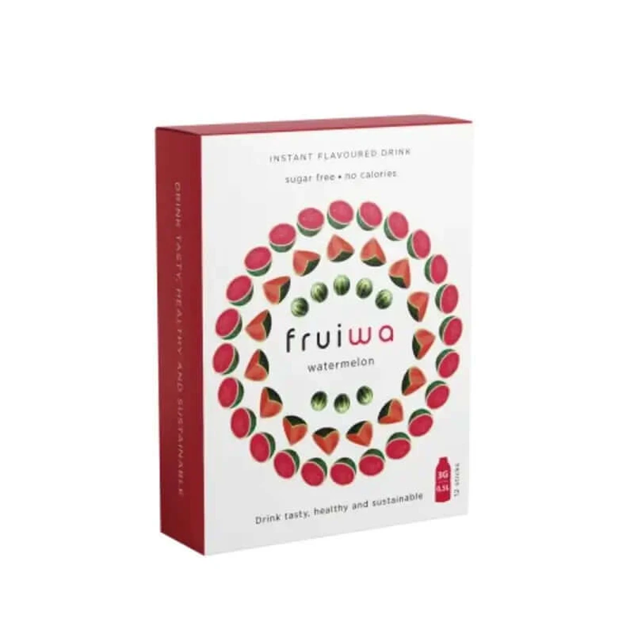 Fruiwa Watermeloen Instant Drankpoeder met Vitamine C en Zoetstof , 36 gram