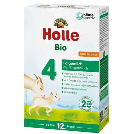 Fórmula 4 leche de cabra ecológica en polvo para lactantes, a partir de 12 meses, 400 g, Holle