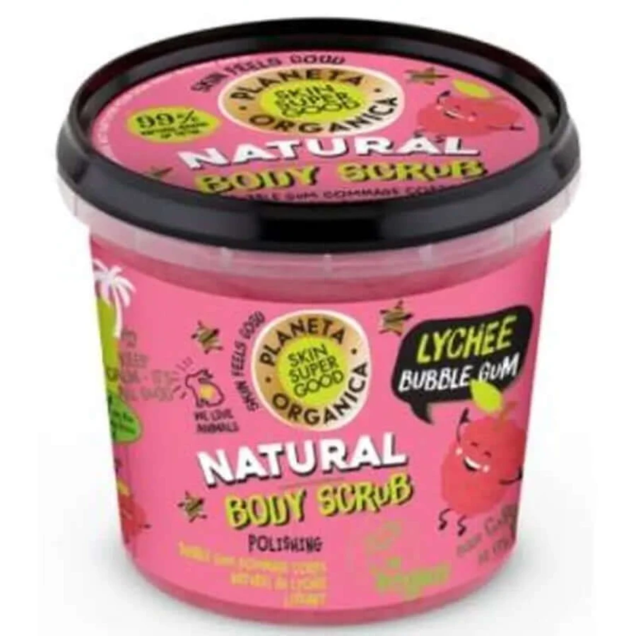 Skin Super Goed Lychee Bubble Gum Lichaamsscrub 360Ml