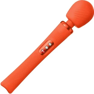 Fun Factory Vim Wand Rumble Wiederaufladbare Vibrator Wiederaufladbare Orange Silikon
