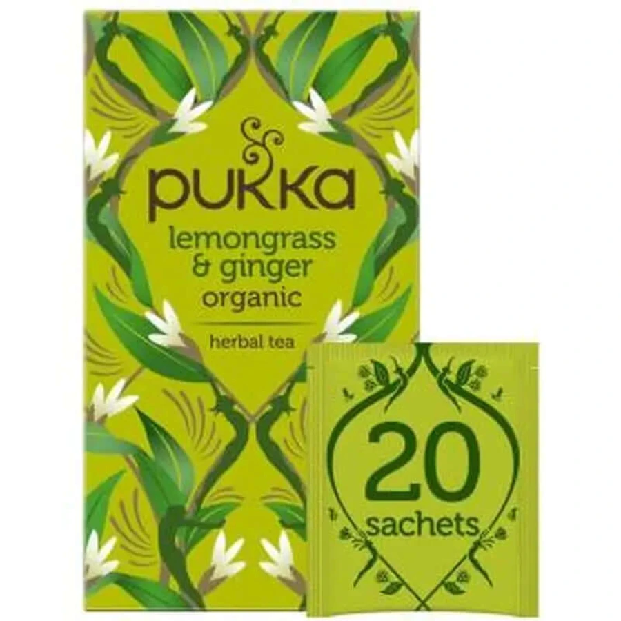 Pukka Ingwer mit Zitronengras Infusion 20Ud. bio