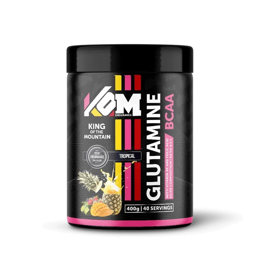 Kom Endurance Aminoacidos Nutricion Deportiva , bote de bcaa,s+glutamina sabor tropical 400gr