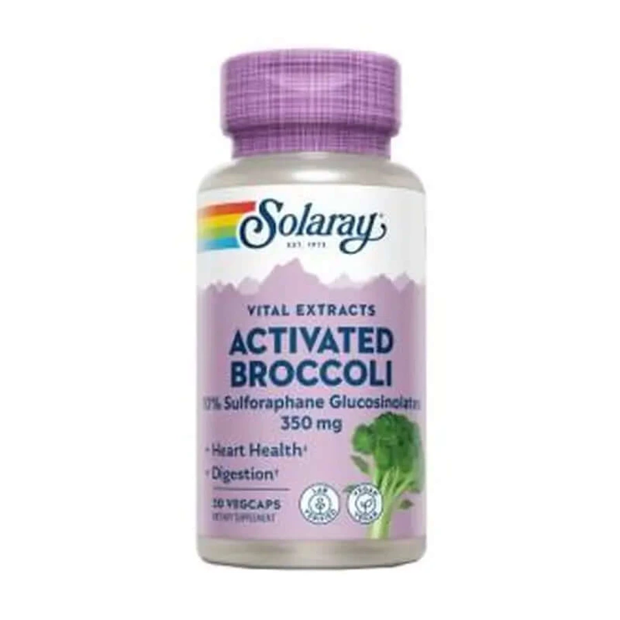 Solaray Geactiveerd Broccolizaad Extract 350Mg. 30 Capsules