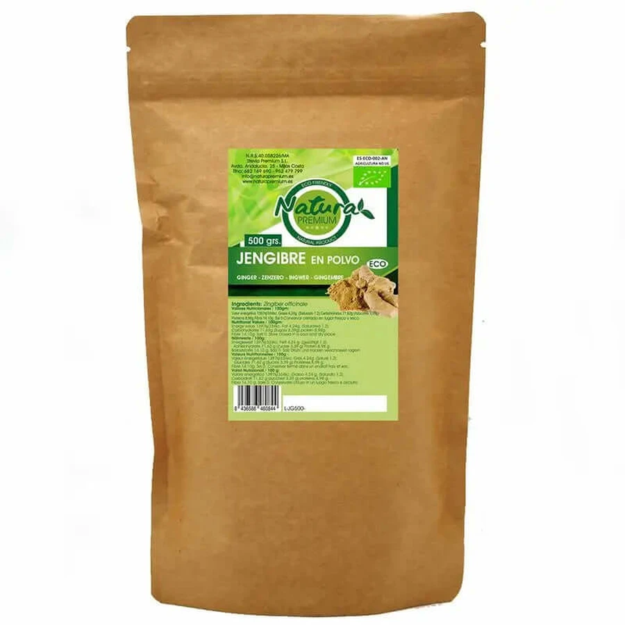 Natura Premium Gingembre en poudre Bio , 500 gr