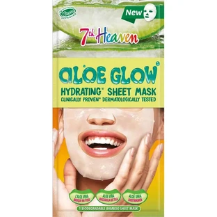 7 Heaven Alow Glow Maschera di panno idratante, 16 grammi