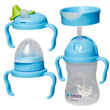 Emballage avec 4 couvercles, +4 mois, 240 ml, bleu, BBOX