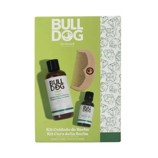 Kit barbe Bulldog Shampooing barbe+huile+beurre de karité+Peine