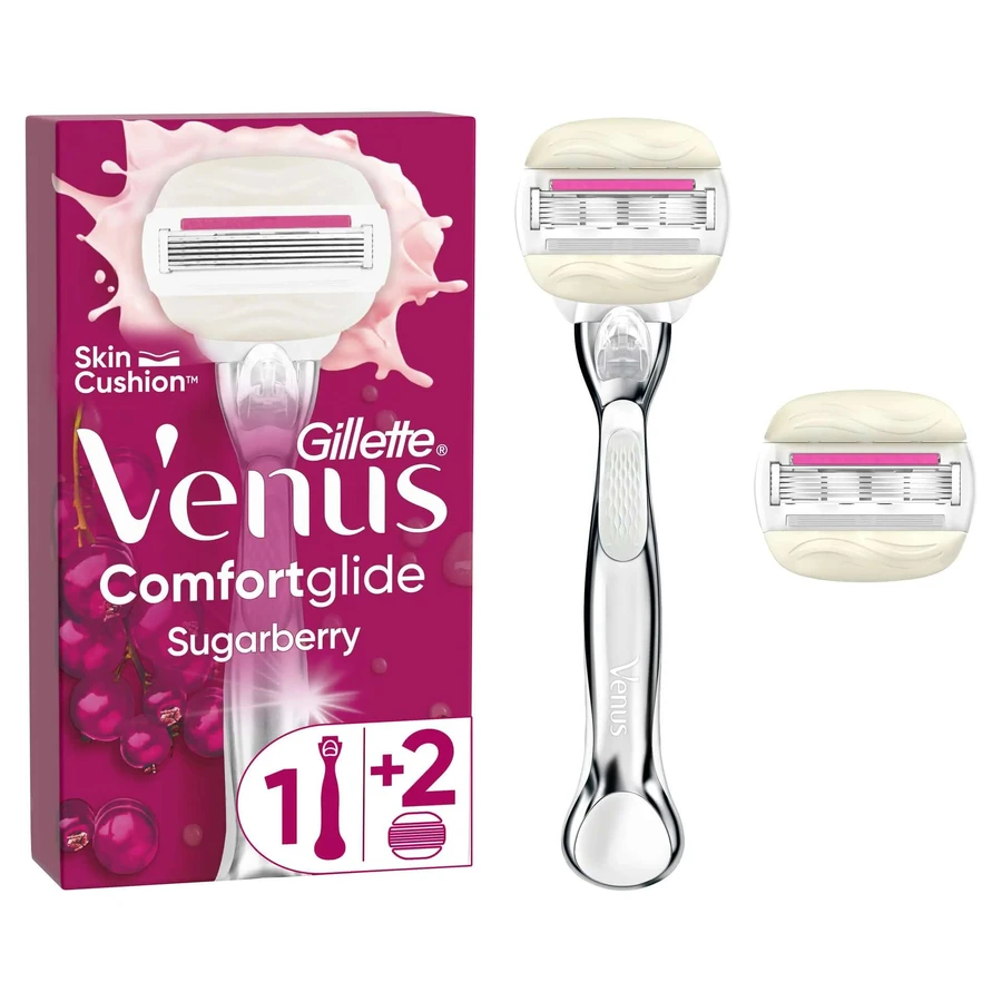 Gillette Venus Comfortglide Sugarberry With Olay , 1 uchwyt + 2 wkłady: ceny i cechy