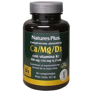 Natures Plus Ca/Mg/D3+K2, 30 Tablets