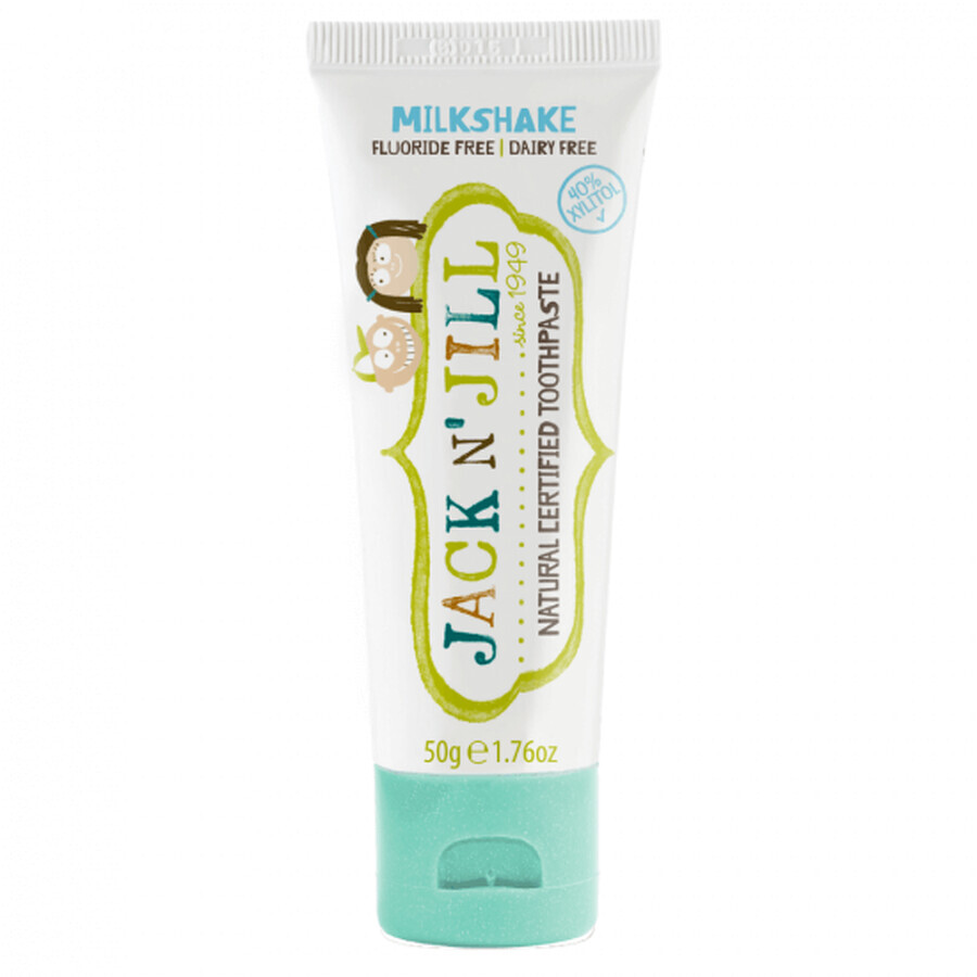 Dentifrice pour bébés au goût de Milkshake, +6 mois, 50 g, Jack N Jill