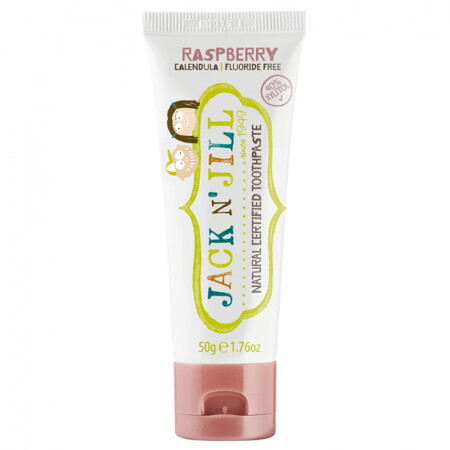 Natural raspberry flavoured baby toothpaste, +6 months, 50 g, Jack N Jill