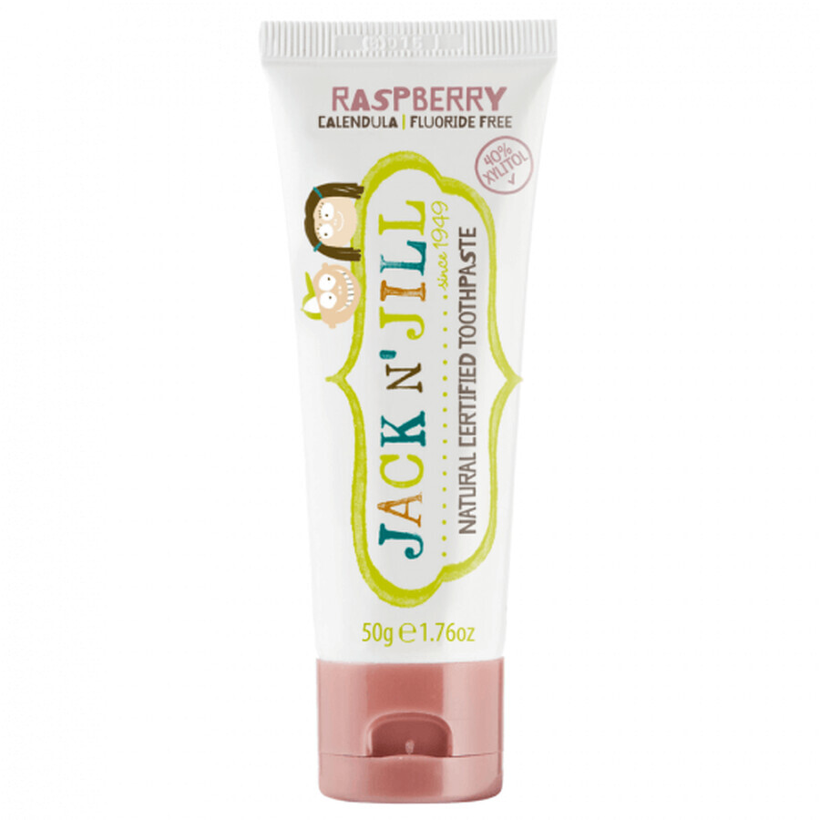 Natural raspberry flavoured baby toothpaste, +6 months, 50 g, Jack N Jill