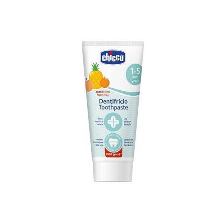 Dentifrice fluoré au goût de fruits, 50 ml, 1-5 ans+, Chicco