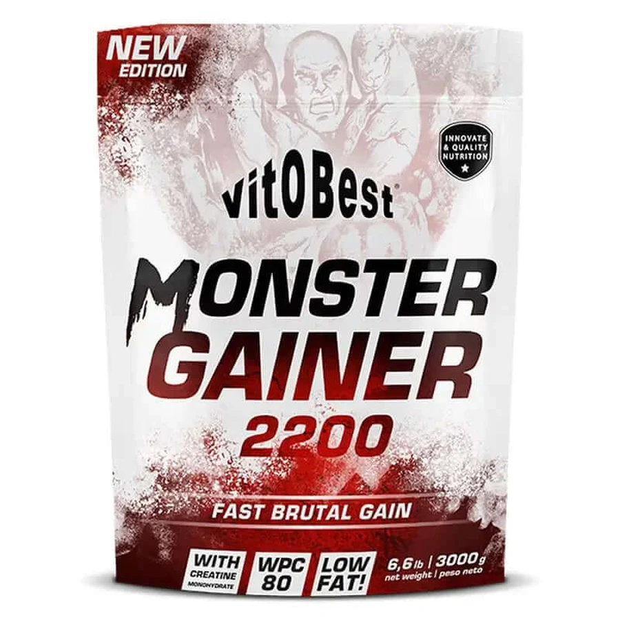 Vit.O.Best Monster Gainer 2200 Vanilla, 3 kg: ceny i cechy