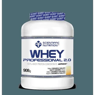 Scientiffic Nutrition Whey Professional 2.0 Gezouten Karamel , 908 gram