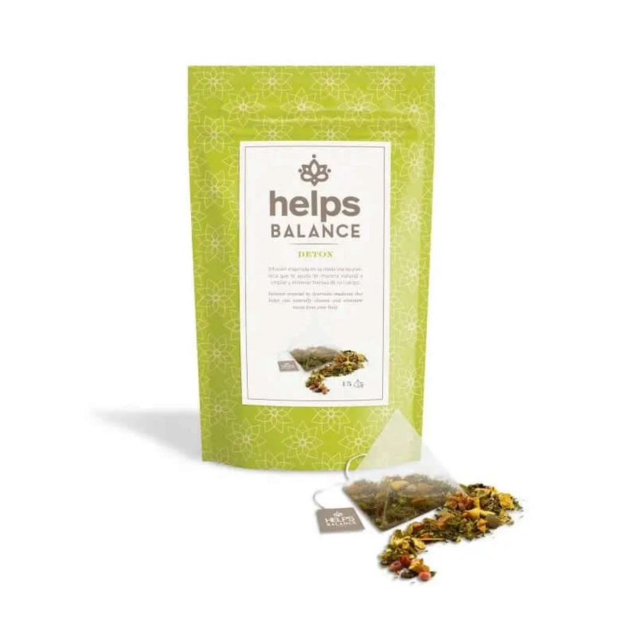 Helpt Balans Ayurvedische Detox Zak , 15 piramidale infusies