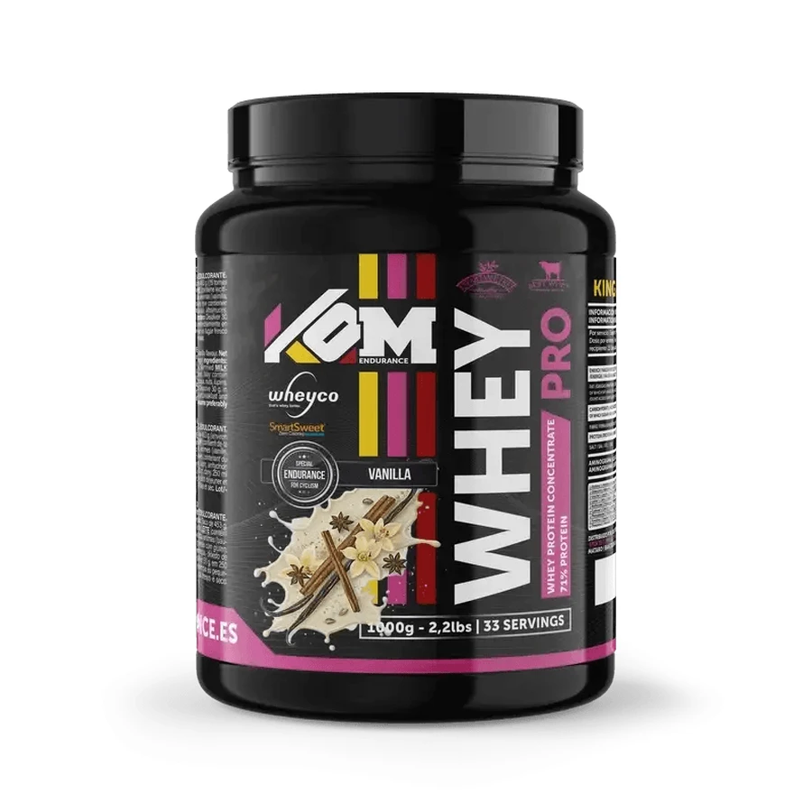 Kom Endurance Proteins Sports Nutrition , cutie de 1 kg de proteine din zer cu aromă de vanilie