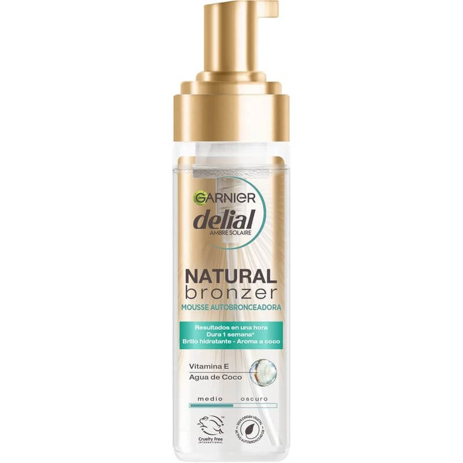 Garnier Delial Mus samoopalający z nawilżającą wodą kokosową 200 ml: ceny i cechy
