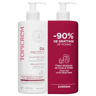 Topicrem Duo Pack Da Protect Emollient Balm 500 Ml 2nd Unit 50%.