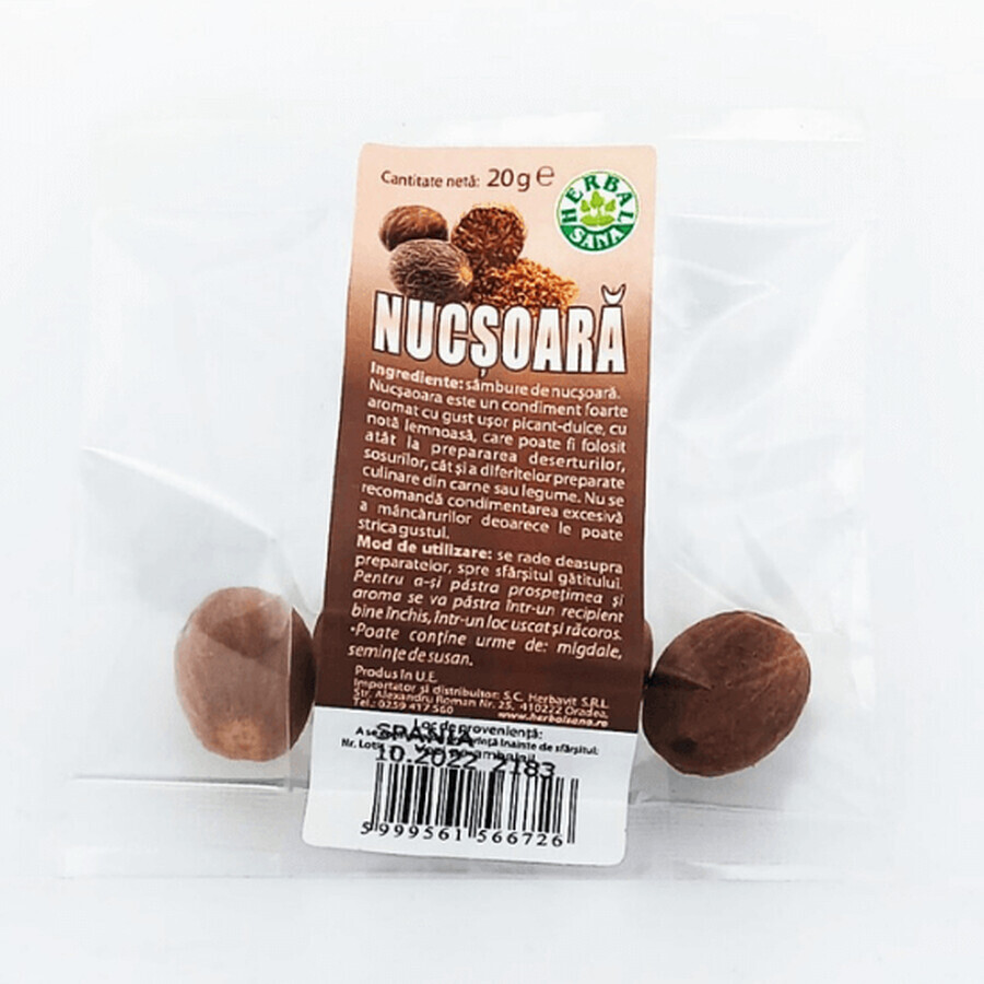 Nueces en grano, 20 gr, Herbal Sana