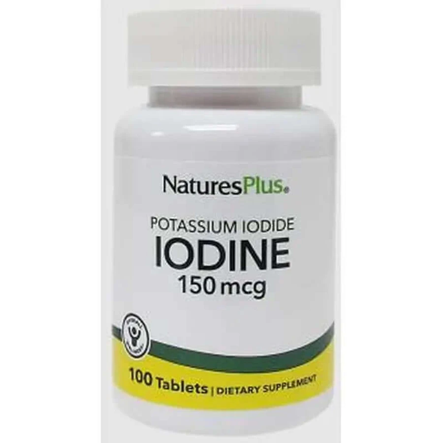 Natures Plus Kalium Jod Jodid, 100 Tabletten