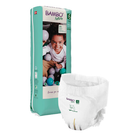 Scutece Pants eco nr 6, +18 kg, 38 bucati, Bambo Nature