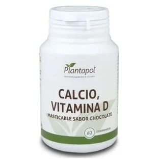 Plantapol Calcium+Vit.D Chocoladesmaak 60 Kauwtabletten