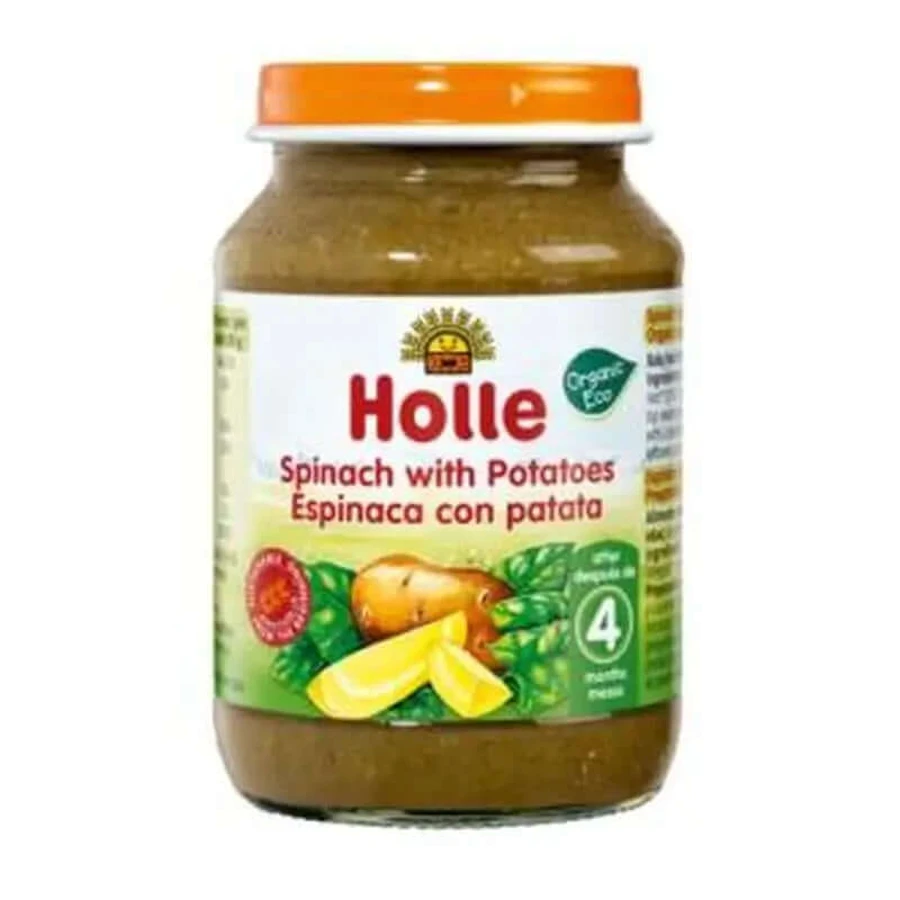 Holle Spinach with Potato 4 Months 190Gr. Demete