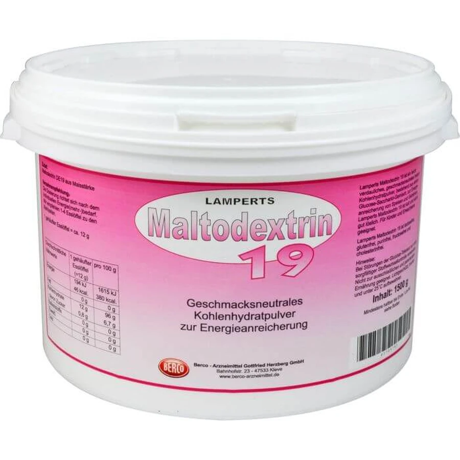 MALTODEXTRINA 19 Lamperts polvo 1500 g
