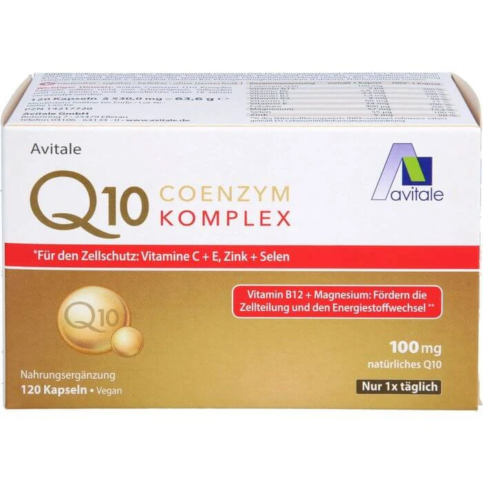 COENZYM Q10 100 mg capsules+vitaminen+mineralen 120 stuks.