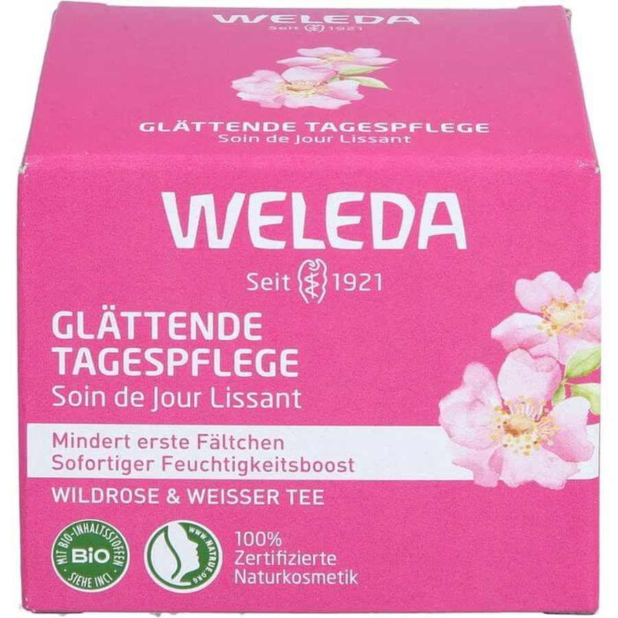WELEDA tratamiento alisante de día rosa silvestre y té blanco 40 ml
