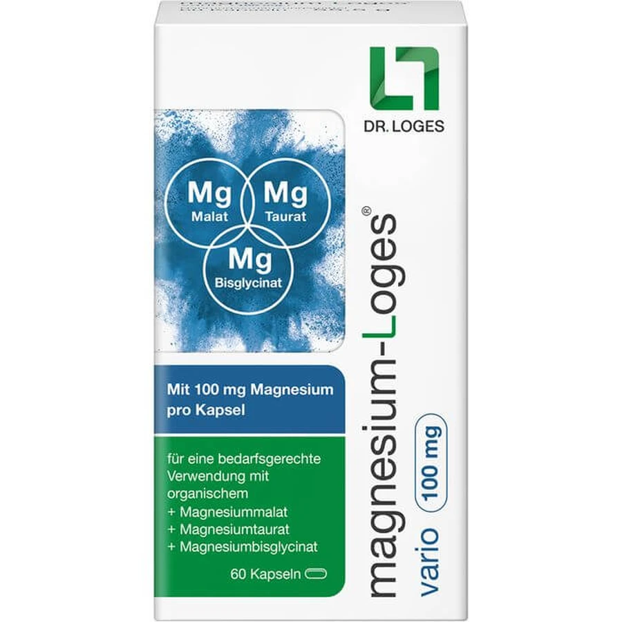MAGNESIO-LOGES vario 100 mg cápsulas 60 Cápsulas