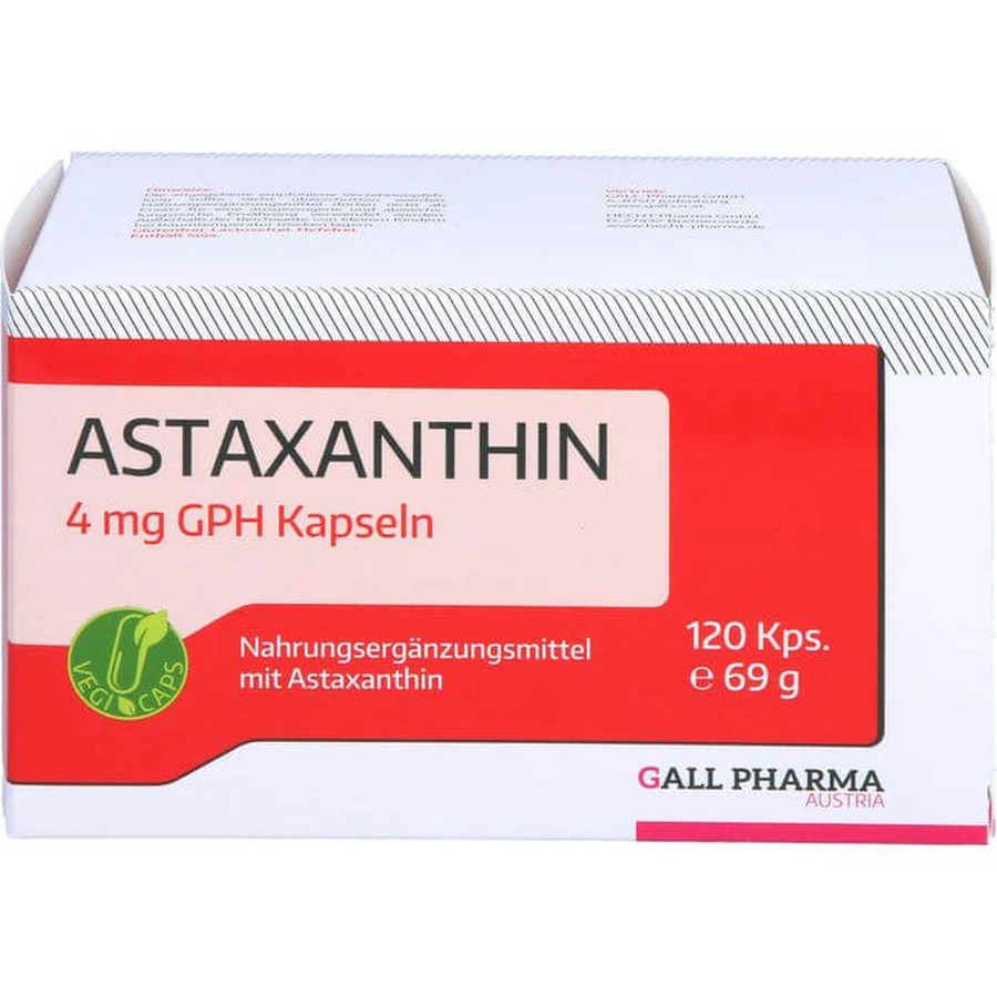 ASTAXANTHIN 4 mg GPH Capsules 120 Capsules