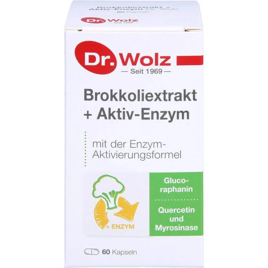 BROKKOLI EXTRACT+Actief Enzym Dr.Wolz msr.caps. 60 st.