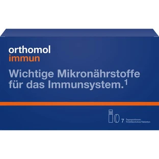 ORTHOMOL Immune Drinking Bottle/Tablet Combi Pack. 7 pcs.