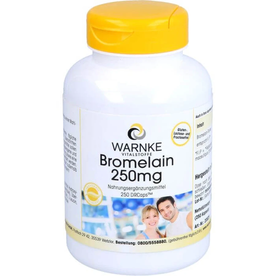 BROMELAIN 250 mg enteric coated capsules 250 st.