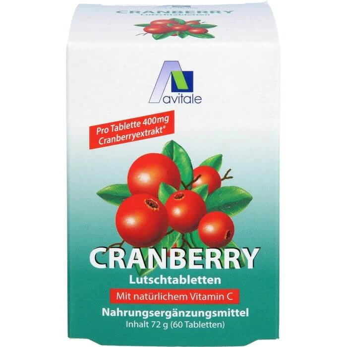 CRANBERRY LUTSCHTABLETTEN 60 st.