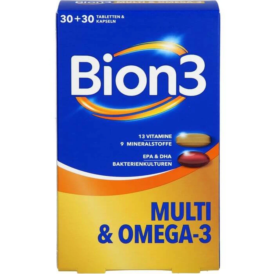 BION3 Multi+Omega-3 combinatieverpakking 30 tabletten + 30 capsules 60 st.