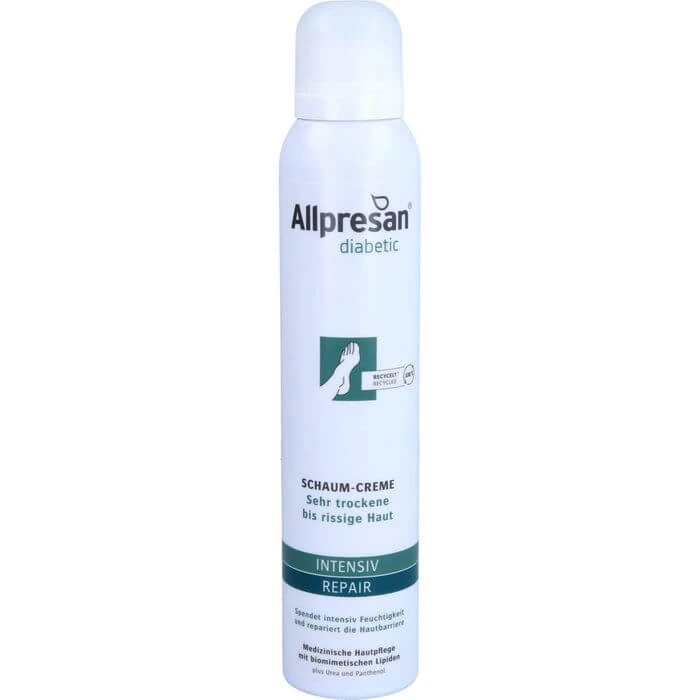 ALLPRESAN diabetisch Inten.+Repair w.Urea Schuim-Cr. 200 ml
