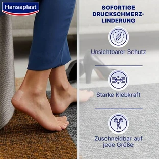 HANSAPLAST drukstop transparant beschermkussen 2 stuks.