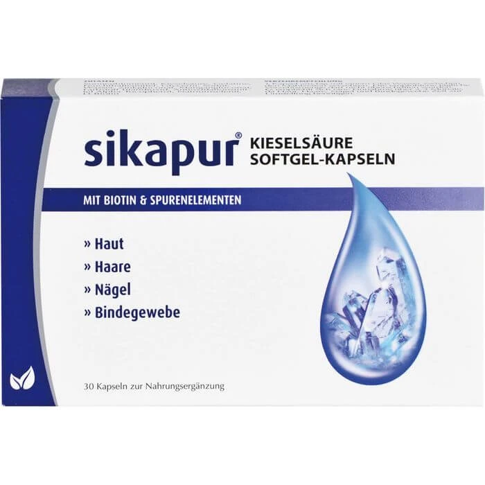 SIKAPUR Siliciumdioxide Softgel Capsules met Biotine 30 Capsules