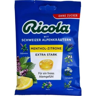 RICOLA o.Z.Beutel menthol-lemon extra strong Bon. 75 g