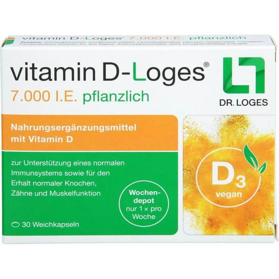 VITAMINE D-LOGES 7.000 I.U. wekelijks kruidendepot 30 st.