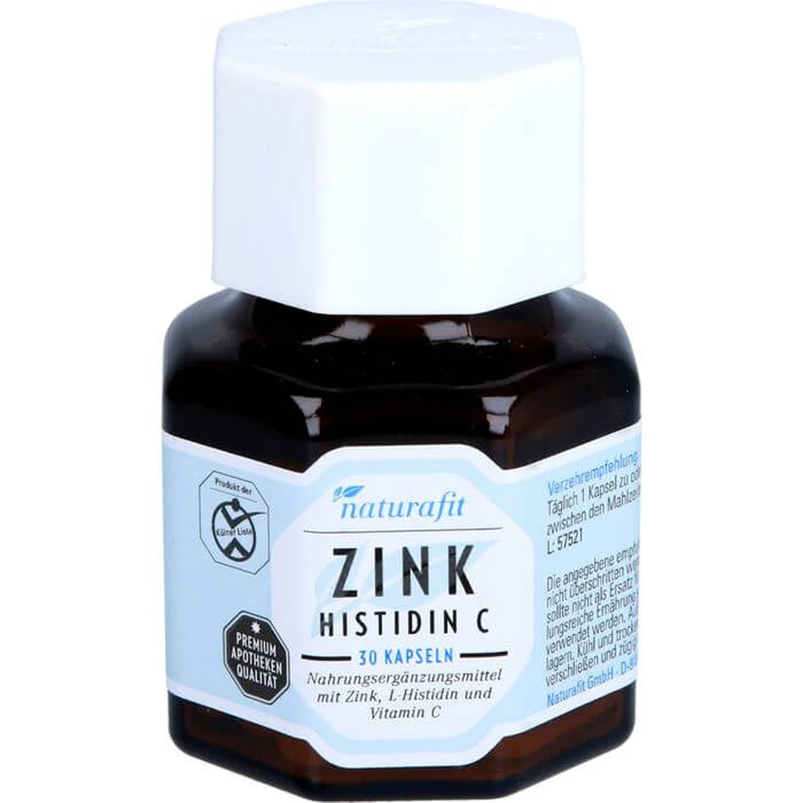NATURAFIT Zinc Histidine C Capsules 30 Capsules