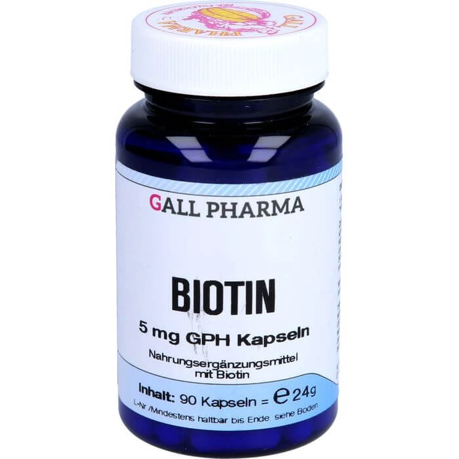 BIOTINA 5 mg GPH Cápsulas 90 Cápsulas