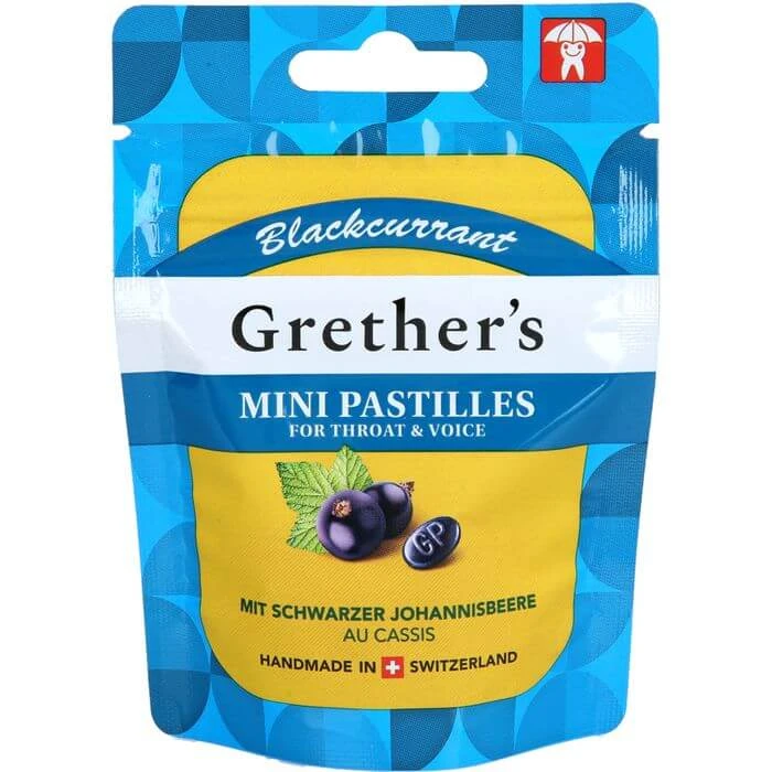 GRETHERS Zwarte bes suikervrij past.mini sachet 30 g