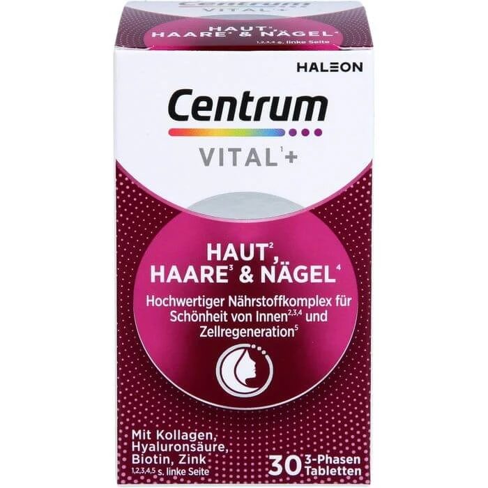 CENTRUM Vital+ Huid Haar & Nagels Tabletten 30 St.